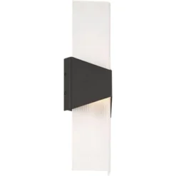 Possini Euro Design Possini Euro Tux 18" High Black And White LED Wall Sconce -Possini Euro Design GUEST 055ef047 769e 4ce8 8a39 652b25ad16db