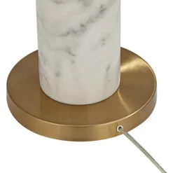 Pacific Coast Lighting Disc Modern 68" Tall Standing Floor Lamp Marble Gold Finish Living Room Bedroom House Reading Office Rectangle White Shade -Possini Euro Design GUEST 073162f5 06bb 4983 a8ff b4cff5a2fa46