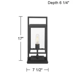 Possini Euro Design Possini Euro Jericho 17" High Textured Black Outdoor Pier Mount Light 13 Possini Euro Design Possini Euro Jericho 17" High Textured Black Outdoor Pier Mount Light -Possini Euro Design GUEST 0c542d42 fd02 4876 8712 6f2f0329d1a3