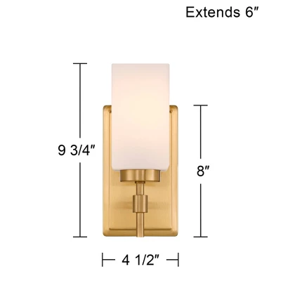 Possini Euro Design Possini Euro Salo 9 3/4" High Gold Wall Sconce 5 Possini Euro Design Possini Euro Salo 9 3/4" High Gold Wall Sconce - Image 3