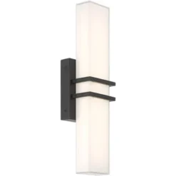 Possini Euro Design Possini Euro Exeter 17" Wide Black LED Bathroom Vanity Light 14 Possini Euro Design Possini Euro Exeter 17" Wide Black LED Bathroom Vanity Light -Possini Euro Design GUEST 0db1c4c8 1204 44c1 aead 404de31a0b99
