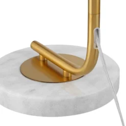 Possini Euro Design Casaba Mid Century Modern Chairside Arc Floor Lamp 64" Tall Warm Gold Adjustable Frosted Glass Shade For Living Room Reading House -Possini Euro Design GUEST 0e5eb80c 4281 4076 991a 09cac9d0bdf6