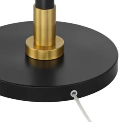 Possini Euro Design Rook Mid Century Modern 66" Tall Standing Floor Lamp Light Curved Chairside Arc With Dimmer Gold Black Metal Living Room Bedroom -Possini Euro Design GUEST 0e76660e 654c 414a 9454 12a82a6c6ee7