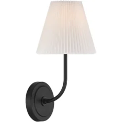 Possini Euro Design Possini Euro Nina 14" High Matte Black Wall Sconce -Possini Euro Design GUEST 114f4582 8a09 45c9 b1a6 85253724be2d