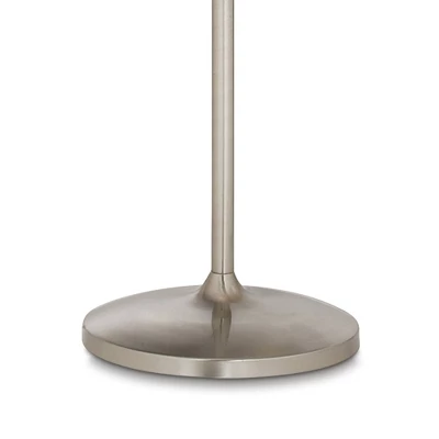 Possini Euro Design Modern Floor Lamp 63" Tall Brushed Steel White Orb Petal Flower Shade Dimmable For Living Room Reading Bedroom Office 6 Possini Euro Design Modern Floor Lamp 63" Tall Brushed Steel White Orb Petal Flower Shade Dimmable For Living Room Reading Bedroom Office - Image 4