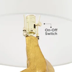 Possini Euro Design Hera Modern Vintage Glam Table Lamp 31" Tall Sculptural Rose Gold White Shade Bedroom Living Room Bedside Nightstand Office Kids -Possini Euro Design GUEST 12e84c06 7f66 45be 858a 678485509348