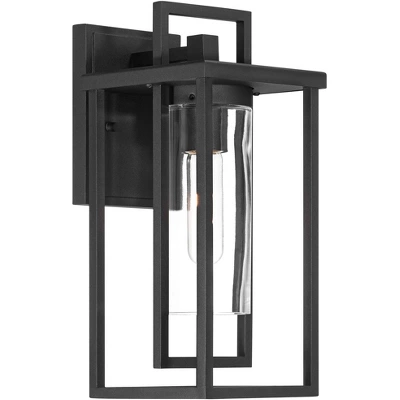 Possini Euro Design Raynor 13 1/2" High Modern Outdoor Wall Barn Light Fixture Mount Porch House Weatherproof Sand Black Aluminum Clear Glass Shade 8 Possini Euro Design Raynor 13 1/2" High Modern Outdoor Wall Barn Light Fixture Mount Porch House Weatherproof Sand Black Aluminum Clear Glass Shade - Image 6