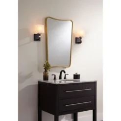 Possini Euro Design Beauregard Modern Wall Light Sconce Black Gold Hardwire 4 1/2" Fixture Square Linen Glass For Bedroom Reading Hallway House Home -Possini Euro Design GUEST 163b4008 a228 4525 b9d0 63b3cdcd6949