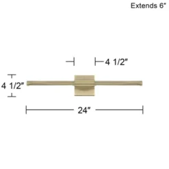 Possini Euro Design Anthony 24" High Modern Picture Wall Lamp Light Fixture Mount Living Room Indoor Hallway LED Hardwired Gold Antique Brass -Possini Euro Design GUEST 16b63ece 5b58 48a9 aa36 fccd7f96b3fc