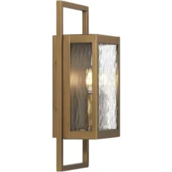 Possini Euro Design Possini Euro Jerry 16" High Aged Brass 2-Light Outdoor Wall Light -Possini Euro Design GUEST 16f668b1 995c 4320 8a5f 4896e35a15a1
