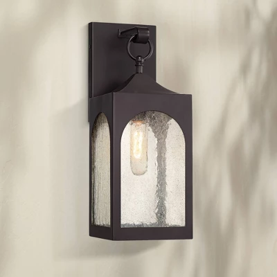 Possini Euro Design Tyne Modern Outdoor Wall Light Fixture Bronze 16 1/2" Seedy Glass For Post Exterior Barn Deck House Porch Yard Posts Patio Home 3 Possini Euro Design Tyne Modern Outdoor Wall Light Fixture Bronze 16 1/2" Seedy Glass For Post Exterior Barn Deck House Porch Yard Posts Patio Home