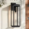 Possini Euro Design Atkins Modern Outdoor Wall Light Fixture Matte Black 24" Clear Glass For Post Exterior Barn Deck House Porch Yard Patio Outside 1 Possini Euro Design Atkins Modern Outdoor Wall Light Fixture Matte Black 24" Clear Glass For Post Exterior Barn Deck House Porch Yard Patio Outside -Possini Euro Design GUEST 19745db4 b7ea 4e45 8d28 2181ce182af1