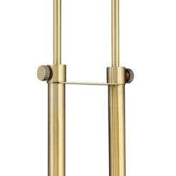 Possini Euro Design Keegan Modern Desk Lamp 24" High Warm Brass With Dual USB Charging Ports LED Adjustable Black Shade For Bedroom Living Room Desk -Possini Euro Design GUEST 19811338 8eac 49f4 93d1 08d0ba10fd67