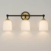 Possini Euro Design Possini Euro Zaragoza 23" Wide Gold And Black 3-Light Bath Light -Possini Euro Design GUEST 19a1c3f5 7b52 4194 9173 4a2597d737fc