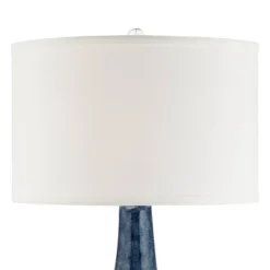 Possini Euro Design Collin Modern Table Lamp 26 3/4" High Blue Ceramic Off White Drum Shade For Bedroom Living Room Bedside Nightstand Office Kids 18 Possini Euro Design Collin Modern Table Lamp 26 3/4" High Blue Ceramic Off White Drum Shade For Bedroom Living Room Bedside Nightstand Office Kids -Possini Euro Design GUEST 1a13a5ca 1a0e 40d7 8296 c6ceb51fc1be