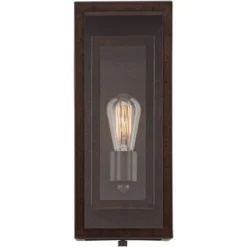 Possini Euro Design Modern Industrial Farmhouse Rustic Outdoor Wall Light Fixture Bronze 15 1/2" Clear Glass For Exterior Barn Deck House Porch Yard 13 Possini Euro Design Modern Industrial Farmhouse Rustic Outdoor Wall Light Fixture Bronze 15 1/2" Clear Glass For Exterior Barn Deck House Porch Yard -Possini Euro Design GUEST 1c02b524 ed1c 4e9d 8f8e 997f235debf9 1