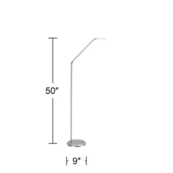 Possini Euro Design Kobie Modern 50" Tall Standing Floor Lamp Task LED Dimmable Silver Metal Satin Nickel Finish Living Room Bedroom 12 Possini Euro Design Kobie Modern 50" Tall Standing Floor Lamp Task LED Dimmable Silver Metal Satin Nickel Finish Living Room Bedroom -Possini Euro Design GUEST 1d273e1f e03a 4fa5 9d2b 988d97a48445