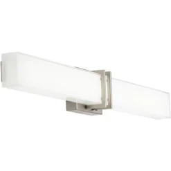 Possini Euro Design Exeter Modern Wall Light Brushed Nickel 36" Light Bar LED Fixture Silk Screened Glass Shade For Bedroom Bathroom Vanity Reading -Possini Euro Design GUEST 1d58fad9 1e6d 4ae7 a583 22cdb8b3d0ce
