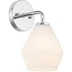 Possini Euro Design Possini Euro Grace 10 3/4" High Chrome Wall Sconce -Possini Euro Design GUEST 1df5651f 8e28 4ce4 8cbe 1c9d19ff51d9