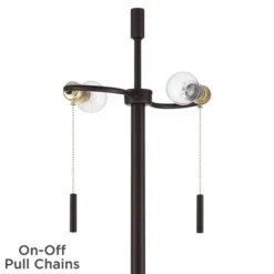 Possini Euro Design Valet Modern 66 1/2" Tall Standing Floor Lamp Tray Table USB Port Pull Chain Bronze Metal Living Room Charging Bedroom House -Possini Euro Design GUEST 1e2e31c6 6a63 414b b5a8 745fbf1b7433