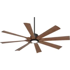 Possini Euro Design 60" Defender Modern Indoor Outdoor Ceiling Fan 8 Blade LED Light Remote Control Matte Black Finish Bedroom Patio Damp Rated -Possini Euro Design GUEST 20087a31 f139 4546 9147 72ca7a29f1ea