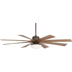 70" Possini Euro Design Industrial Outdoor Ceiling Fan With LED Light Remote Oil Rubbed Bronze Opal Glass Damp Rated For Patio -Possini Euro Design GUEST 20d4b24c 3443 4ddb bb51 0e6528a83f7f