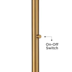 Possini Euro Design Cecil Modern Industrial Torchiere Floor Lamp 71" Tall Warm Gold Metal Opal Glass Shade For Living Room Bedroom Office House Home -Possini Euro Design GUEST 2100fd6a c1d6 4ec4 9612 1bcb9d6d4620