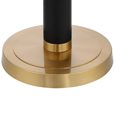 Possini Euro Design Ventura Modern Torchiere Floor Lamp 75" Tall Black Brass LED Frosted Glass Bowl Shade For Living Room Office House Bedroom Home 7 Possini Euro Design Ventura Modern Torchiere Floor Lamp 75" Tall Black Brass LED Frosted Glass Bowl Shade For Living Room Office House Bedroom Home - Image 5