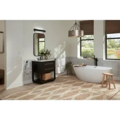 Possini Euro Design Cascadia 23 3/4" High Modern Bathroom Vanity Wall Lamp Light Fixture Mount Over The Sink Mirror LED Black Piastra Glass Shade -Possini Euro Design GUEST 2543fa2f c1ef 4957 9762 0a789f41446e