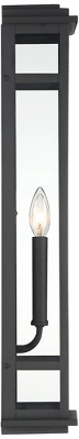 Possini Euro Design Metrix Modern Industrial Outdoor Wall Light Fixture Black Metal 26" Clear Glass For Post Exterior Barn Deck House Porch Yard Patio 8 Possini Euro Design Metrix Modern Industrial Outdoor Wall Light Fixture Black Metal 26" Clear Glass For Post Exterior Barn Deck House Porch Yard Patio - Image 6