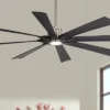Possini Euro Design 70" Defender Modern Indoor Outdoor Ceiling Fan 8 Blade LED Light Remote Control Nickel Finish Black Blades Bedroom Damp Rated 2 Possini Euro Design 70" Defender Modern Indoor Outdoor Ceiling Fan 8 Blade LED Light Remote Control Nickel Finish Black Blades Bedroom Damp Rated -Possini Euro Design GUEST 272d05b5 6879 40c3 ac8e 4f739c1eb0d7