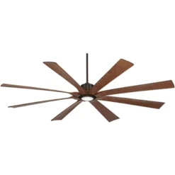 80" Possini Euro Design Defender Modern Indoor Outdoor Ceiling Fan With Dimmable LED Light Remote Oil Rubbed Bronze Koa Damp Rated For Patio Exterior -Possini Euro Design GUEST 29354311 02a5 495a 8054 9c5ef59f9b88