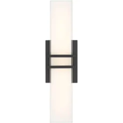 Possini Euro Design Possini Euro Exeter 17" Wide Black LED Bathroom Vanity Light 13 Possini Euro Design Possini Euro Exeter 17" Wide Black LED Bathroom Vanity Light -Possini Euro Design GUEST 2af18792 e033 43f4 83ad 319955ff963f