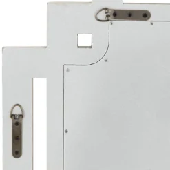 Possini Euro Design Erte Rectangular Vanity Wall Mirror Modern Beveled Silver Leaf Beaded Openwork Frame 27" Wide For Bathroom Bedroom Living Room -Possini Euro Design GUEST 2b8fe7f8 406f 4214 a4cb 5f5f06deee2f