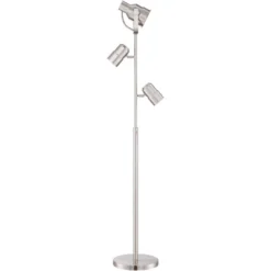 Possini Euro Design Nuovo Modern Tree Floor Lamp 70" Tall Brushed Nickel 3 Light Adjustable Heads For Living Room Reading Bedroom Office House Home -Possini Euro Design GUEST 2c1dd489 98dd 418f 9ce9 e11b513d4705