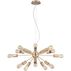 Possini Euro Design Hemingson Gold Large Chandelier 33" Wide Modern Sputnik 12-Light LED Fixture For Dining Room House Foyer Kitchen Island Entryway 14 Possini Euro Design Hemingson Gold Large Chandelier 33" Wide Modern Sputnik 12-Light LED Fixture For Dining Room House Foyer Kitchen Island Entryway -Possini Euro Design GUEST 2c98b409 e6fb 45a0 aadb 8881a0a00519