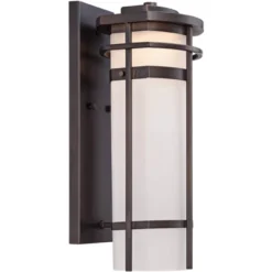 Possini Euro Design Theola Modern Outdoor Wall Light Fixture Bronze LED 16 1/4" Etched Glass Shade For Post Exterior Barn Deck House Porch Yard Patio 11 Possini Euro Design Theola Modern Outdoor Wall Light Fixture Bronze LED 16 1/4" Etched Glass Shade For Post Exterior Barn Deck House Porch Yard Patio -Possini Euro Design GUEST 2cf7930b f184 46e7 af00 169a88f8a51b