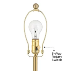 Possini Euro Design Bamba Modern 61 3/4" Tall Standing Floor Lamp Skinny Gold Black Metal Brass Finish Living Room Bedroom House Reading Office -Possini Euro Design GUEST 2d87260d 4e7f 4dea b05d 3ddd3fabda70