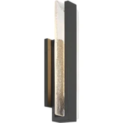 Possini Euro Design Possini Euro Cascadia 18"H Black Piastra Glass LED Outdoor Wall Light 16 Possini Euro Design Possini Euro Cascadia 18"H Black Piastra Glass LED Outdoor Wall Light -Possini Euro Design GUEST 2da8028a a018 495f b2e5 c4bfec4e6fba