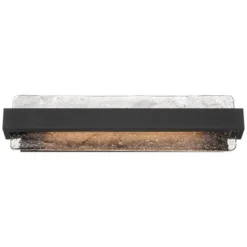 Possini Euro Design Cascadia 23 3/4" High Modern Bathroom Vanity Wall Lamp Light Fixture Mount Over The Sink Mirror LED Black Piastra Glass Shade -Possini Euro Design GUEST 2e361bd1 4205 46f8 8838 cb1748c1d230