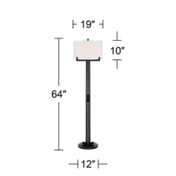 Possini Euro Design Madrid Modern Industrial Floor Lamp 64" Tall Matte Black Metal White Linen Hardback Drum Shade For Living Room Bedroom Office Home 16 Possini Euro Design Madrid Modern Industrial Floor Lamp 64" Tall Matte Black Metal White Linen Hardback Drum Shade For Living Room Bedroom Office Home -Possini Euro Design GUEST 2ec65979 7f85 4ee3 b275 fe6197b4876d