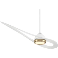 Possini Euro Design 52" Possini Euro Obi Matte White CCT LED Damp Ceiling Fan With Remote -Possini Euro Design GUEST 2f078ea7 3a89 4bd8 b43f b1ad553aed45