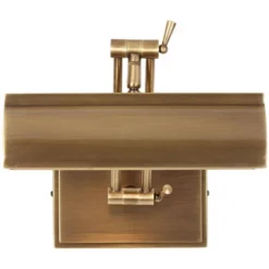 Possini Euro Design Upton 10" High Picture Wall Lamp Light Fixture Mount Living Room Indoor Hallway Plug-In Cord With Switch Gold Antique Brass -Possini Euro Design GUEST 304bb064 7d1d 44cb baca e9f661854bd8