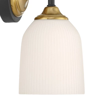 Possini Euro Design Possini Euro Zaragoza 9 1/2" High Gold And Black Wall Sconce 4 Possini Euro Design Possini Euro Zaragoza 9 1/2" High Gold And Black Wall Sconce - Image 2