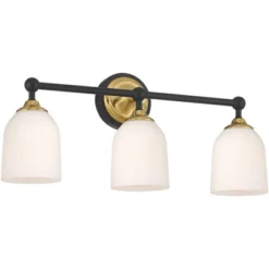 Possini Euro Design Possini Euro Zaragoza 23" Wide Gold And Black 3-Light Bath Light 14 Possini Euro Design Possini Euro Zaragoza 23" Wide Gold And Black 3-Light Bath Light -Possini Euro Design GUEST 32128dd3 9e53 47b3 a116 a3a75fdd7563