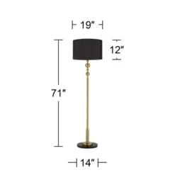 Possini Euro Design Summit Mid Century Modern 71" Tall Floor Lamp Warm Gold Matte Black Light Blaster Drum Shade For Living Room Bedroom 10 Possini Euro Design Summit Mid Century Modern 71" Tall Floor Lamp Warm Gold Matte Black Light Blaster Drum Shade For Living Room Bedroom -Possini Euro Design GUEST 3303023c a0e0 4512 a0a7 d56dd4212361