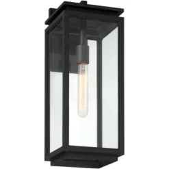 Possini Euro Design Atkins 21 1/4" High Modern Outdoor Wall Light Fixture Mount Porch House Weatherproof Matte Black Die Cast Metal Clear Glass Shade 14 Possini Euro Design Atkins 21 1/4" High Modern Outdoor Wall Light Fixture Mount Porch House Weatherproof Matte Black Die Cast Metal Clear Glass Shade -Possini Euro Design GUEST 34702bf1 313a 441d bb4e 9806249bfc0e