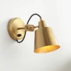 Possini Euro Design Capetown Modern Wall Light Sconce Warm Brass Hardwire 5 3/4" Fixture Up Down Swivel For Bedroom Reading Living Room Hallway House -Possini Euro Design GUEST 3512eda7 b102 4b5b b424 2885db73ad15