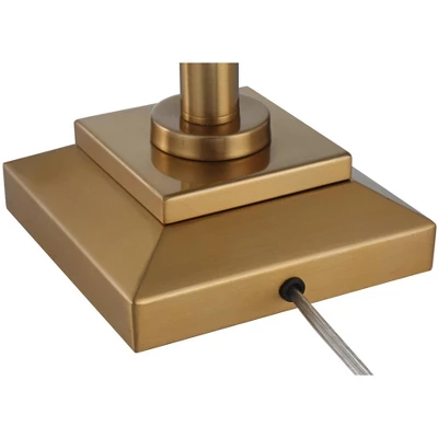 Possini Euro Design Camber Workstation Warm Gold Swing Arm Desk Lamp With Outlet And USB Port 6 Possini Euro Design Camber Workstation Warm Gold Swing Arm Desk Lamp With Outlet And USB Port - Image 4