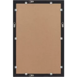 Possini Euro Design Metzeo Rectangular Vanity Decorative Wall Mirror Modern Beveled Edge Matte Black Metal Frame 22" Wide Bathroom -Possini Euro Design GUEST 35fd964d 70b6 4577 9cee b144319cfef3